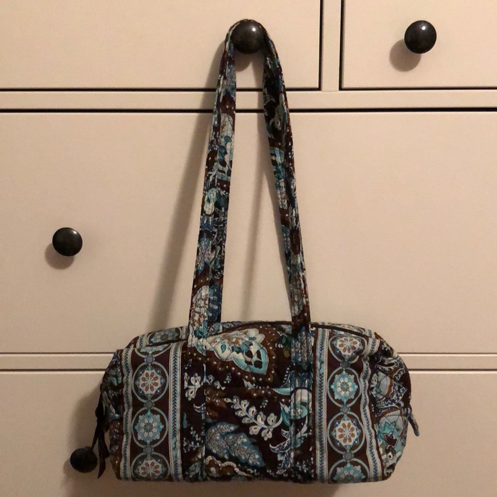 Vera Bradley Java Blue Bag and matching wallet